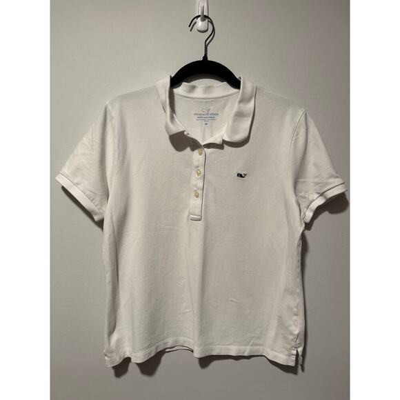Girls' WHITE Heritage Pique Polo - Picture 2 of 4
